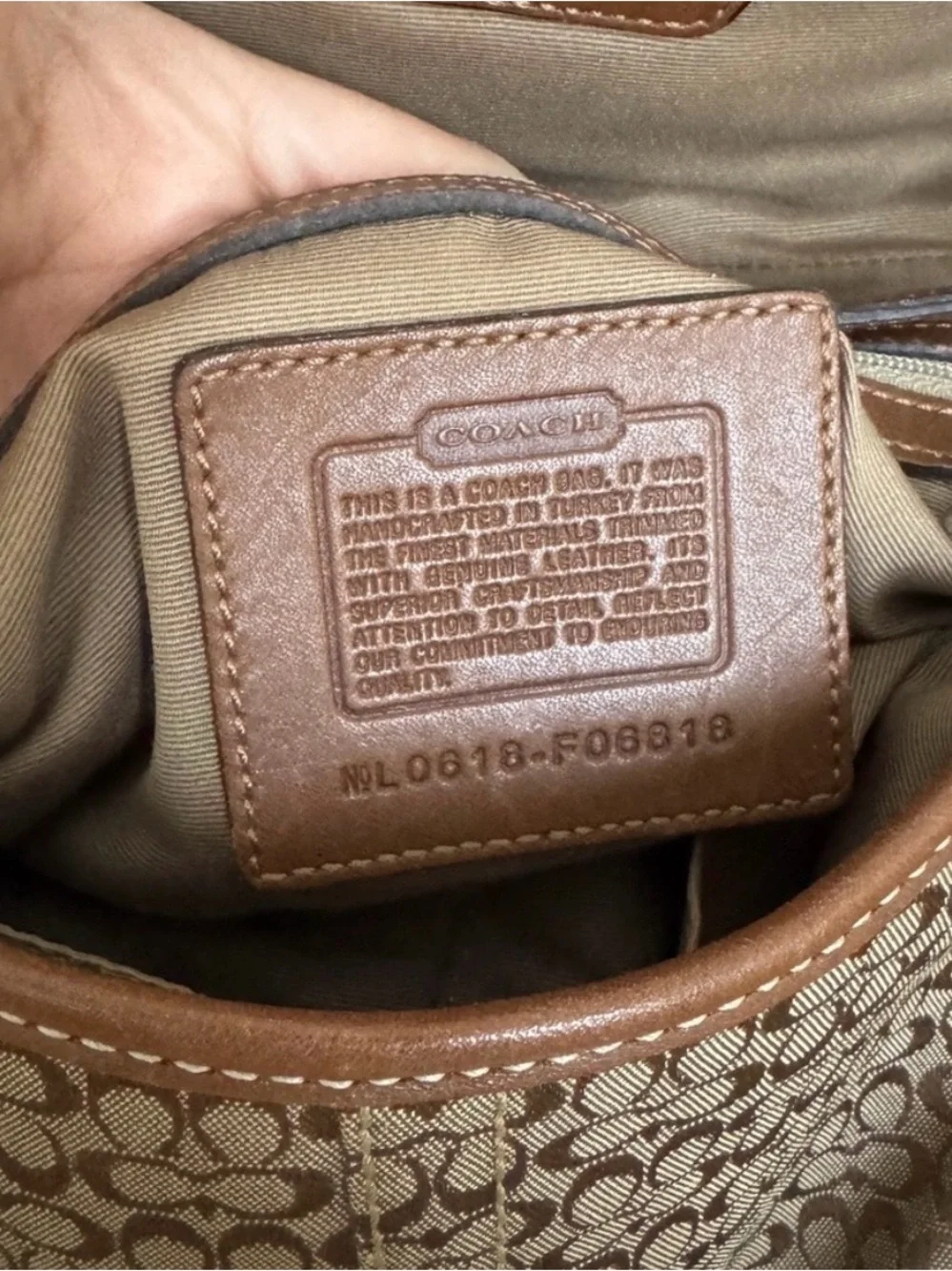 Coach Soho Mini Brown Signature Bag